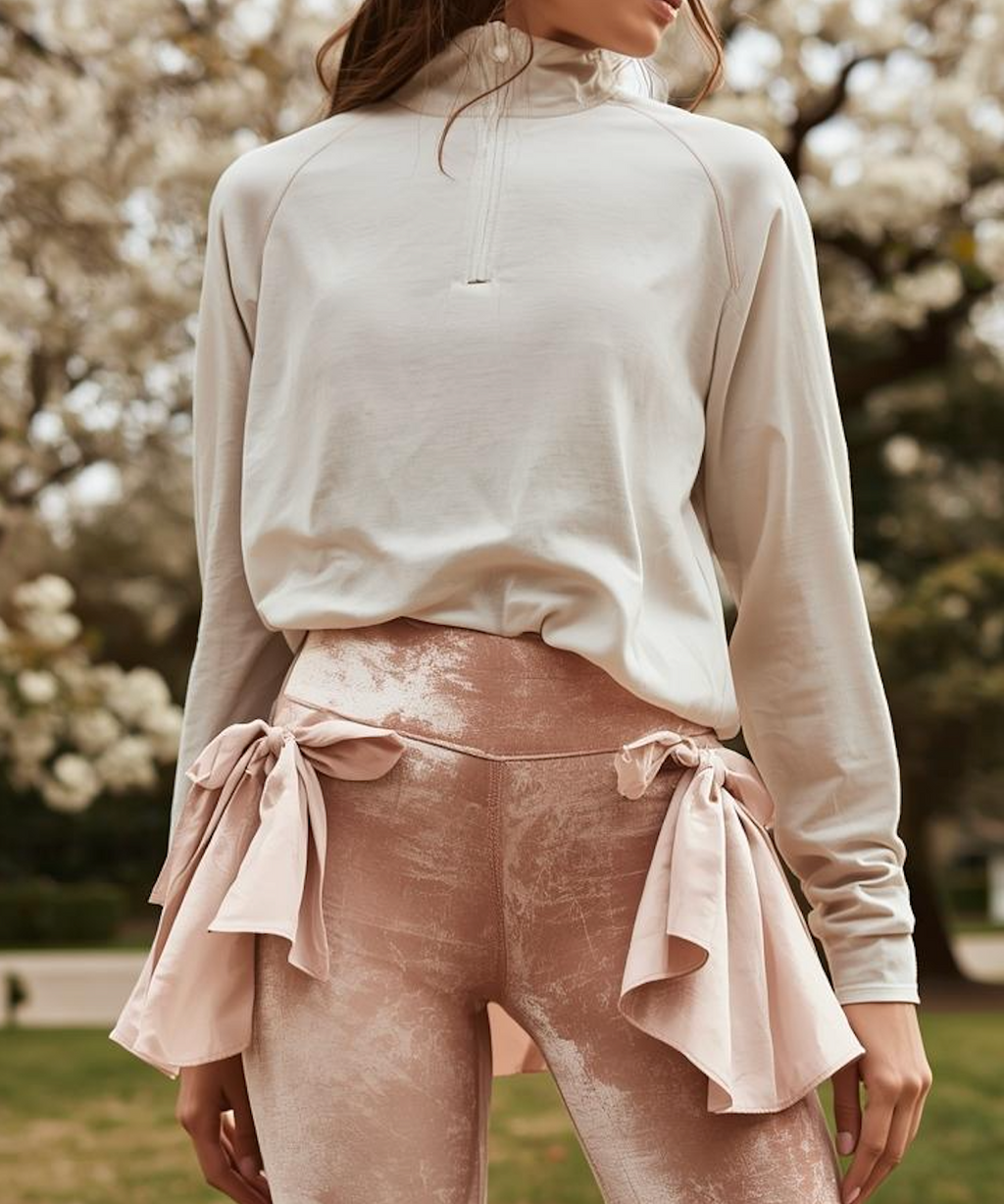 Velourette Rose Taille Haute