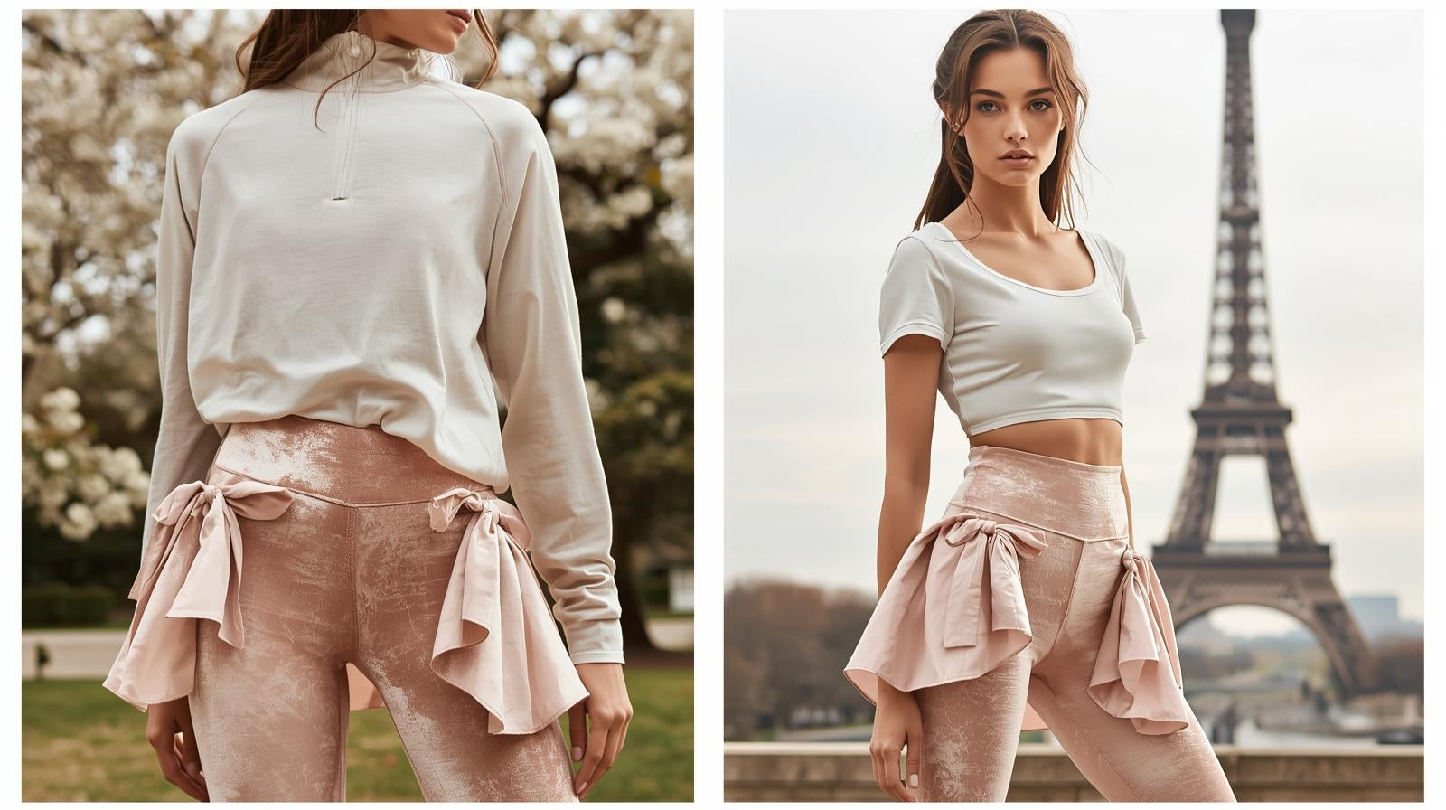 Velourette Rose Taille Haute